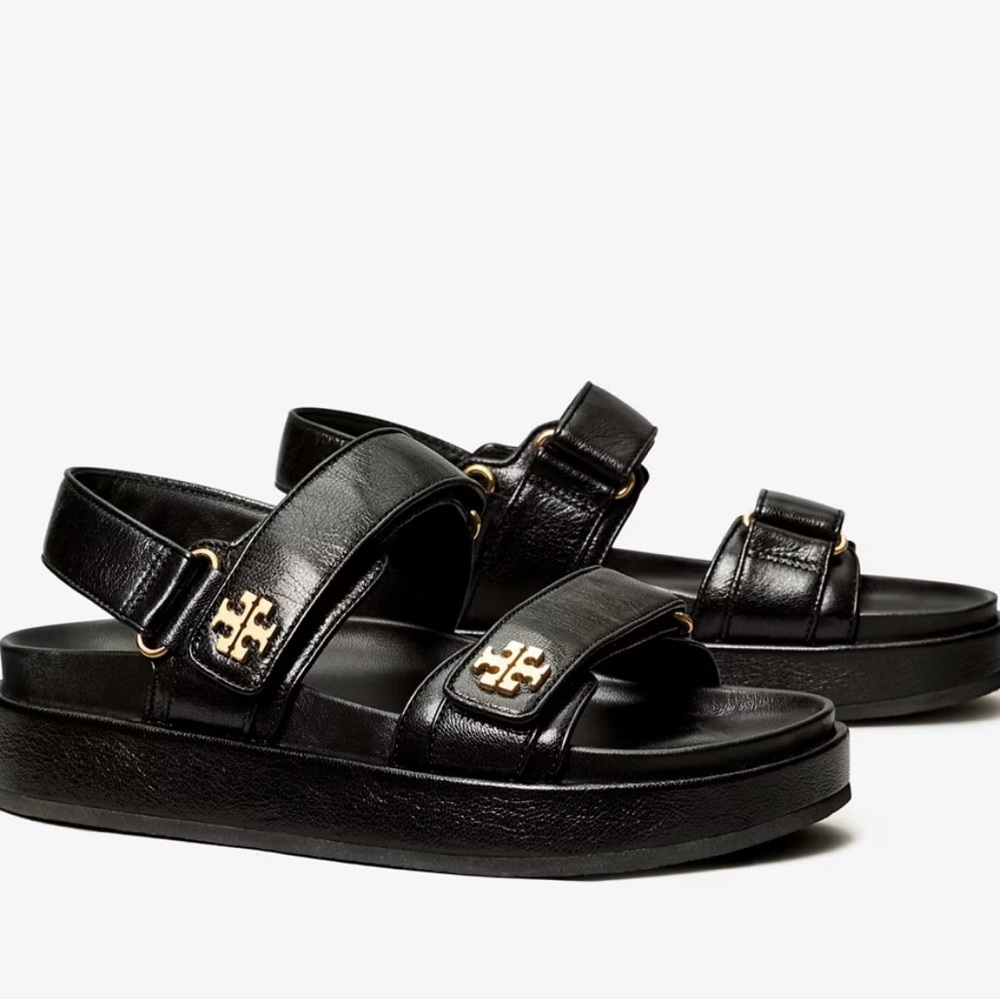Tory Burch Black Gladiator Sandals (Kira Sport Sandal)